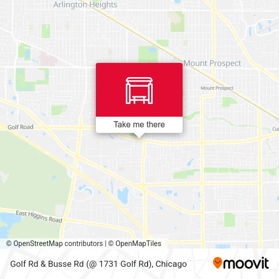 Golf Rd & Busse Rd (@ 1731 Golf Rd) map