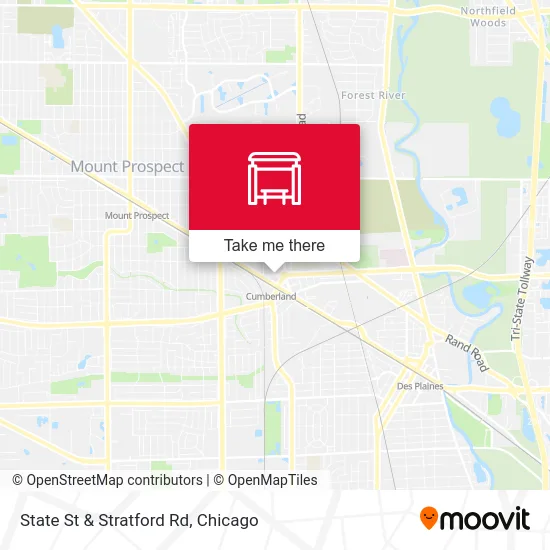 State St & Stratford Rd map