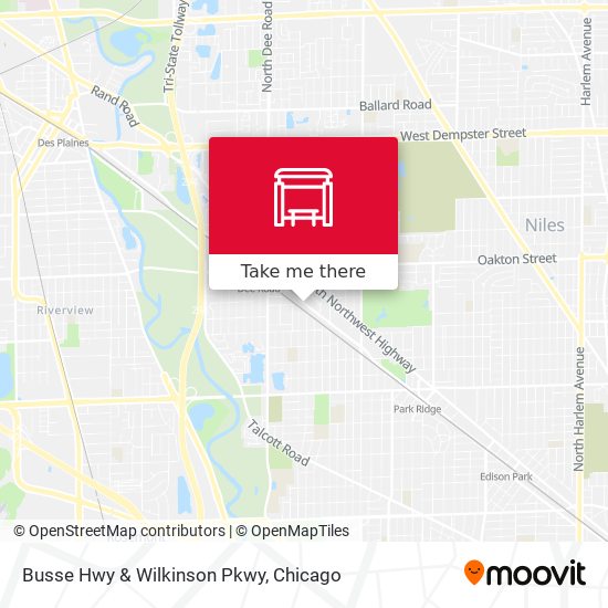 Busse Hwy & Wilkinson Pkwy map