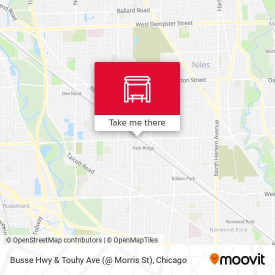 Busse Hwy & Touhy Ave (@ Morris St) map