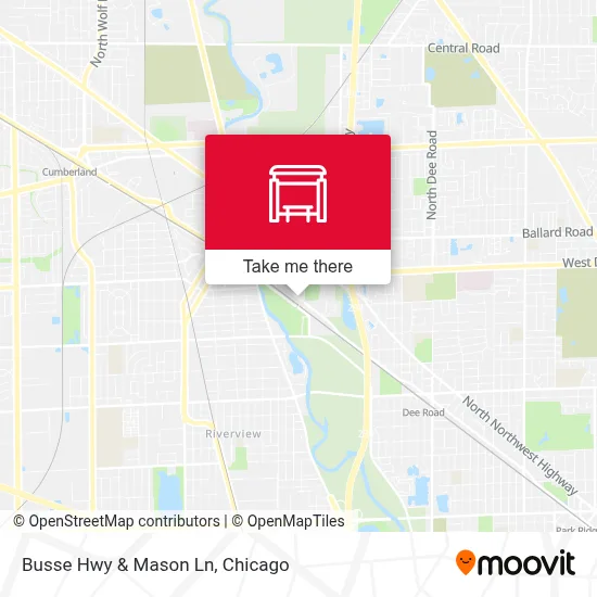 Busse Hwy & Mason Ln map