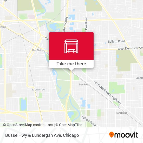 Busse Hwy & Lundergan Ave map