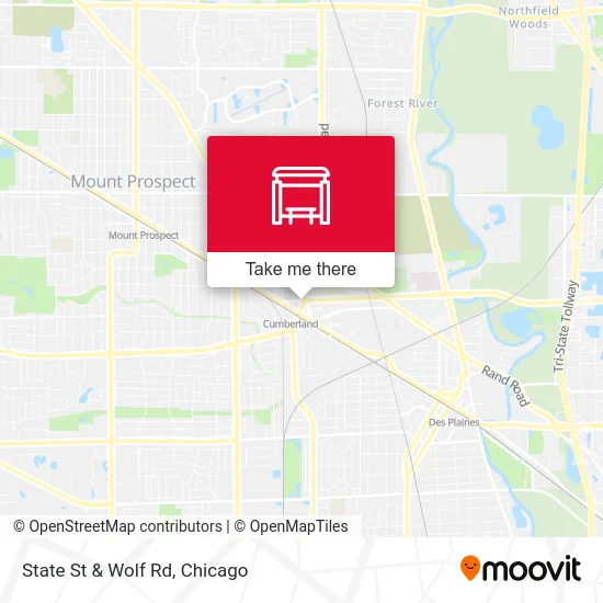 State St & Wolf Rd map