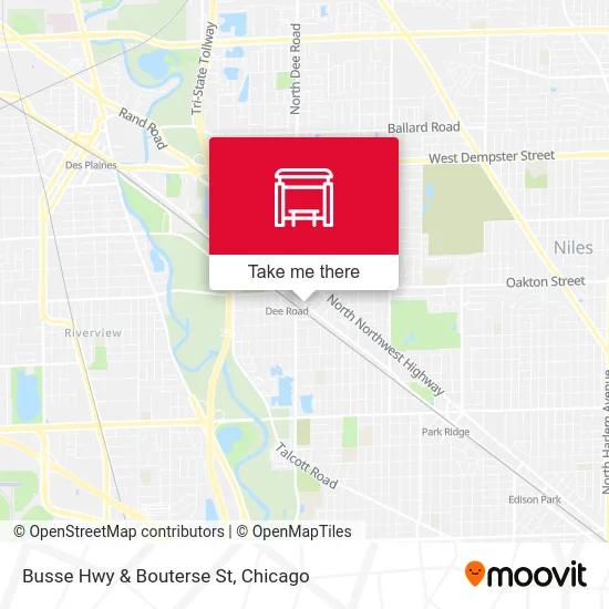 Busse Hwy & Bouterse St map