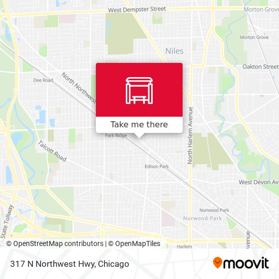 Mapa de 317 N Northwest Hwy