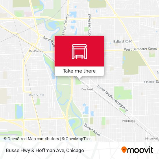 Busse Hwy & Hoffman Ave map