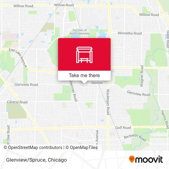 Glenview/Spruce map