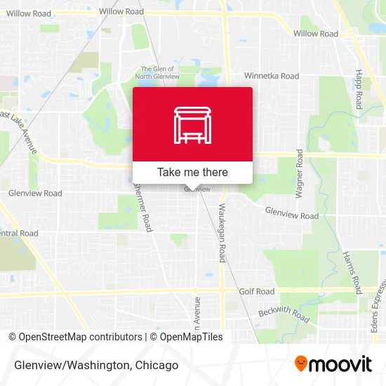 Glenview/Washington map