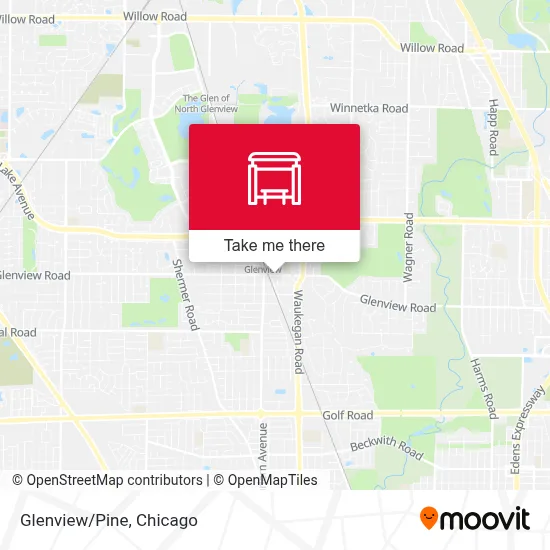 Glenview/Pine map