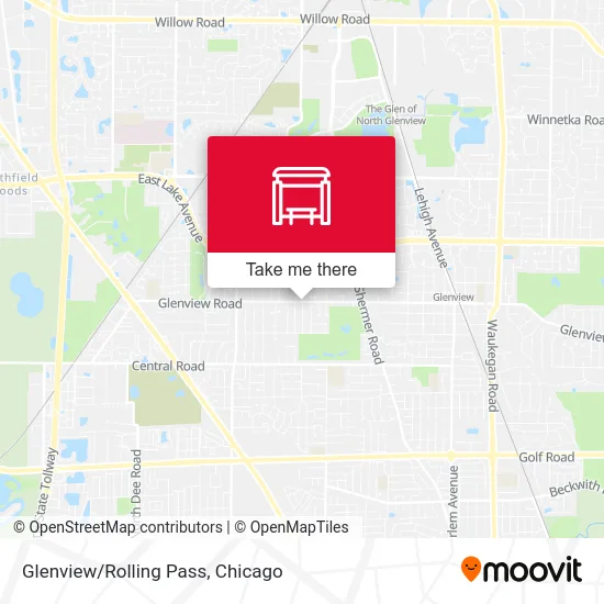 Glenview/Rolling Pass map
