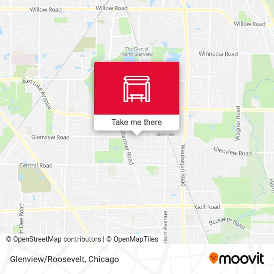 Glenview/Roosevelt map