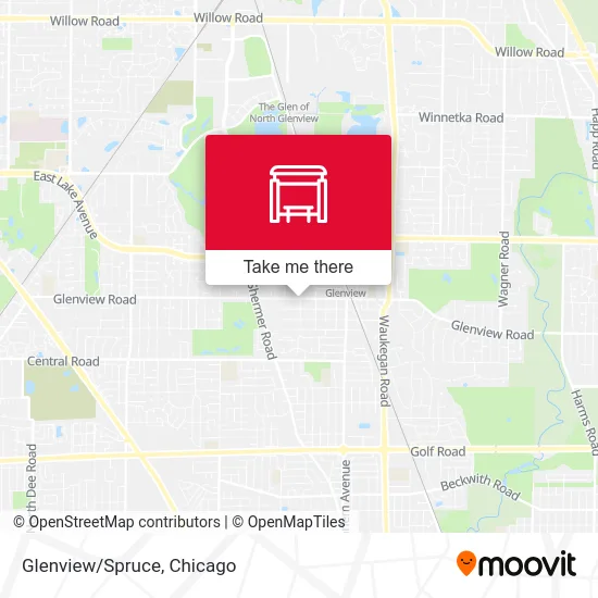 Glenview/Spruce map