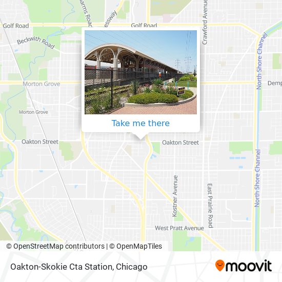 Oakton-Skokie Cta Station map