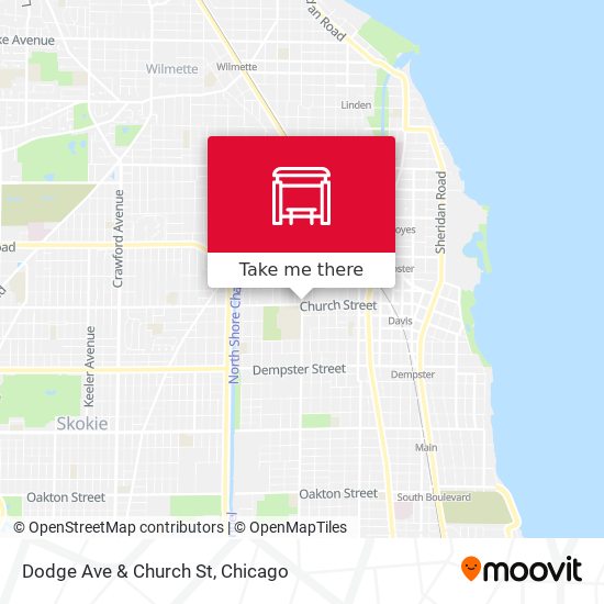 Dodge Ave & Church St map