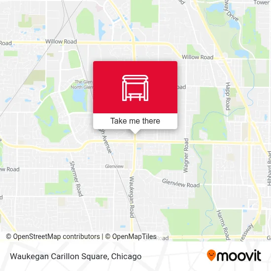 Waukegan Carillon Square map