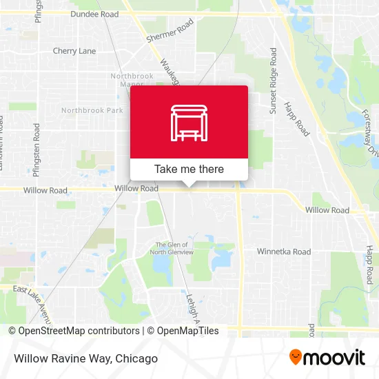 Willow Ravine Way map