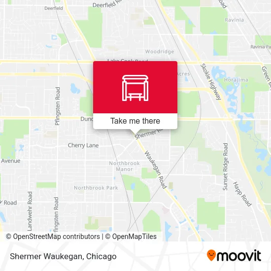 Shermer Waukegan map