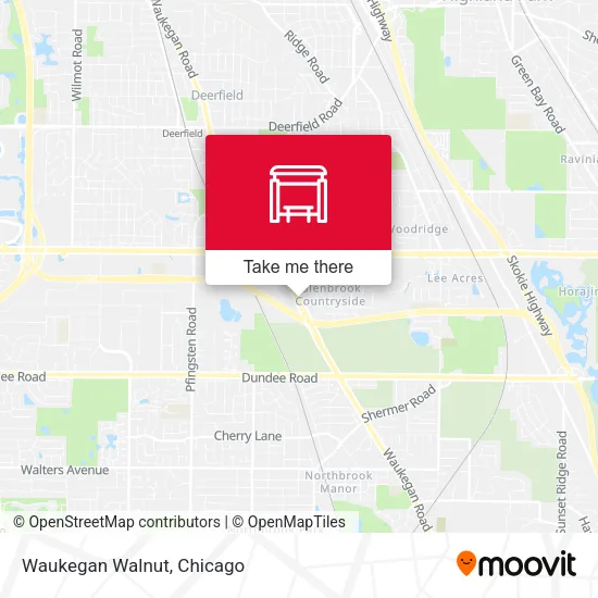 Waukegan Walnut map