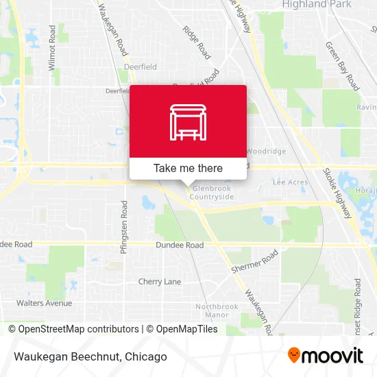Waukegan Beechnut map