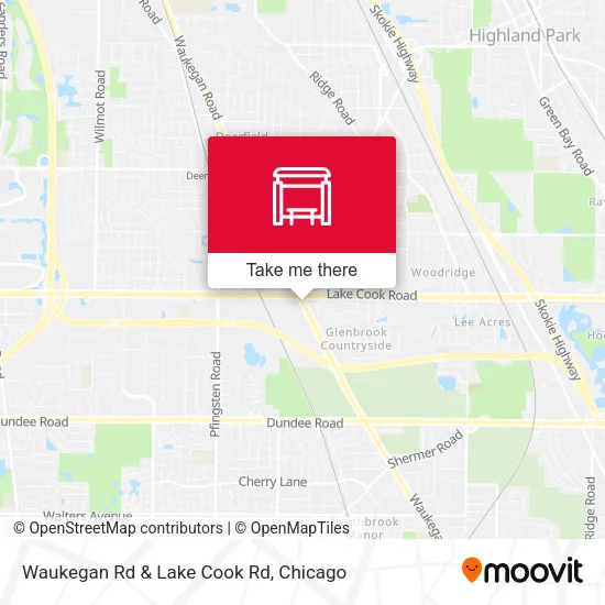 Mapa de Waukegan Rd & Lake Cook Rd