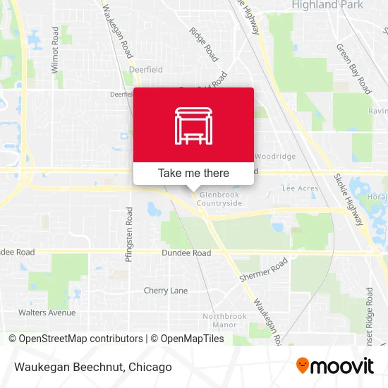 Waukegan Beechnut map