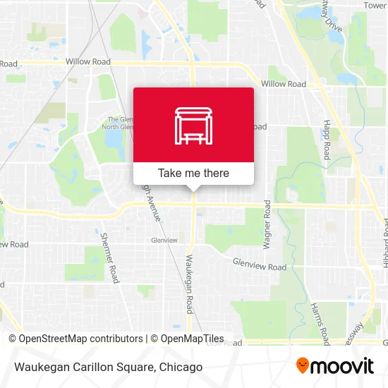 Waukegan Carillon Square map