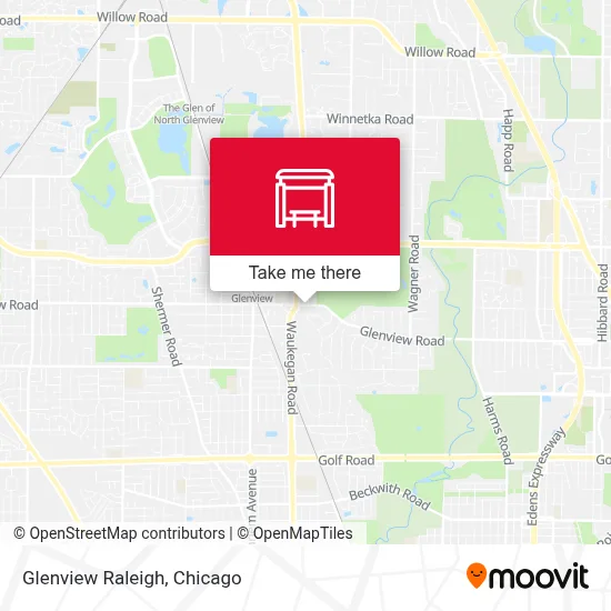 Glenview Raleigh map