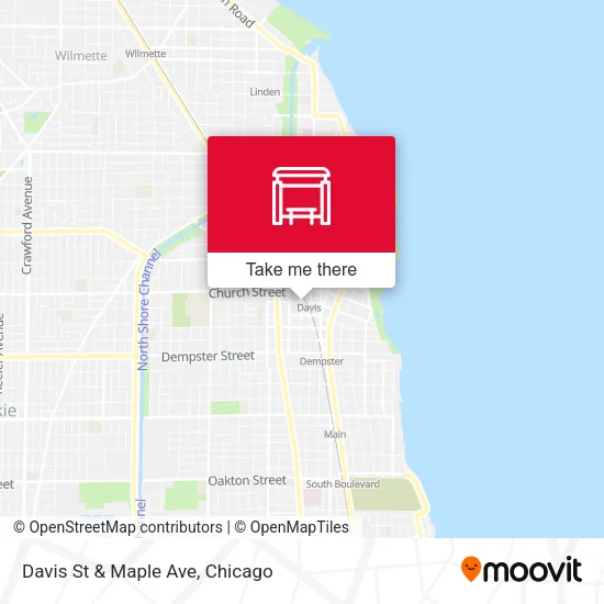 Mapa de Davis St & Maple Ave