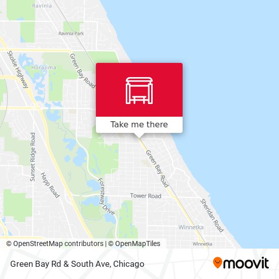 Green Bay Rd & South Ave map