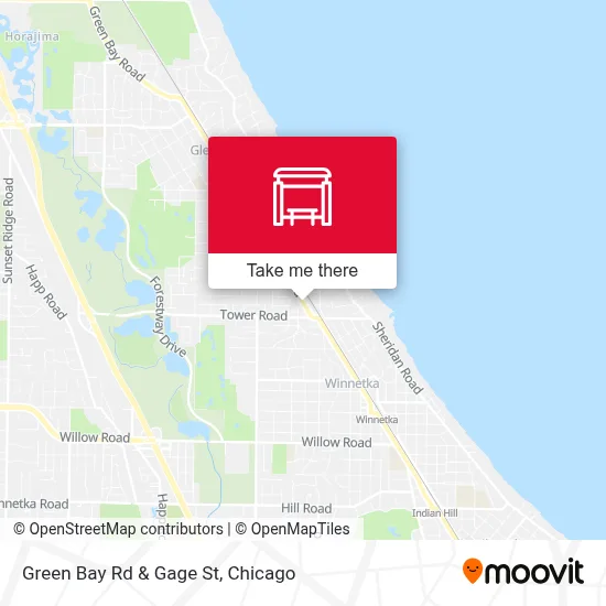 Green Bay Rd & Gage St map