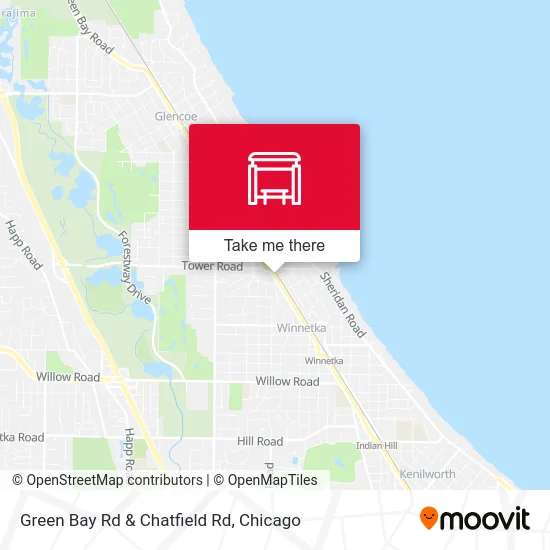 Green Bay Rd & Chatfield Rd map