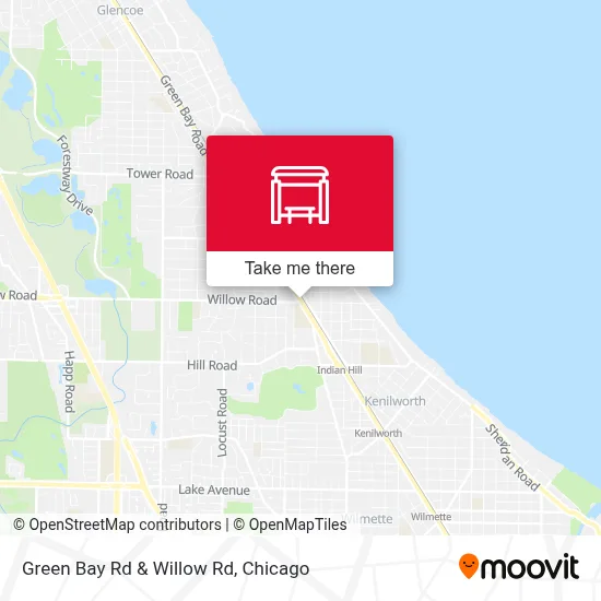 Green Bay Rd & Willow Rd map