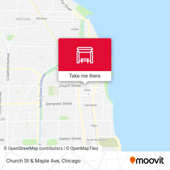 Church St & Maple Ave map