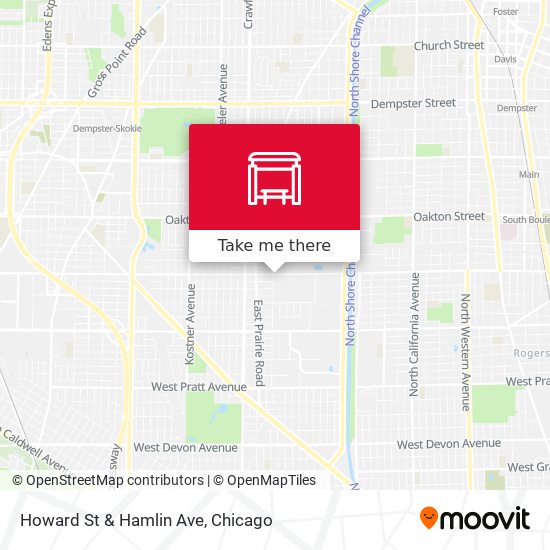 Mapa de Howard St & Hamlin Ave