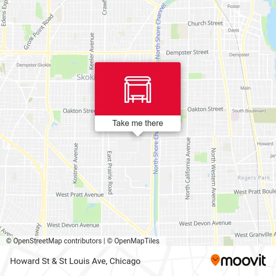 Howard St & St Louis Ave map