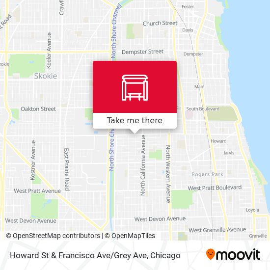 Howard St & Francisco Ave / Grey Ave map