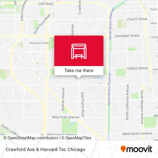 Crawford Ave & Harvard Ter map