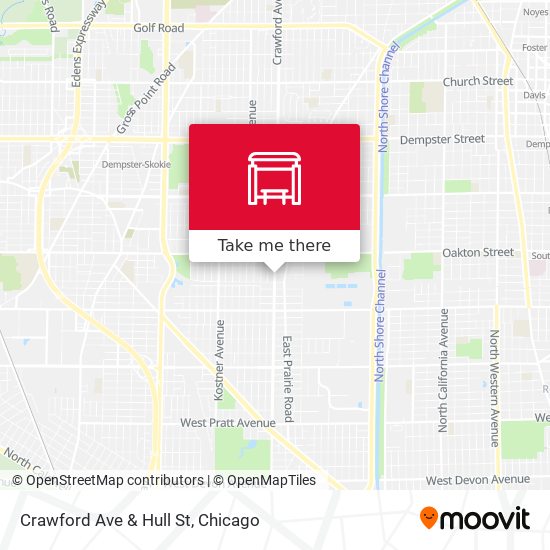 Mapa de Crawford Ave & Hull St