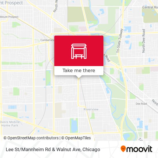 Lee St / Mannheim Rd & Walnut Ave map