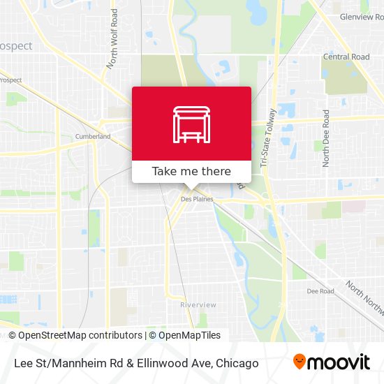 Mapa de Lee St / Mannheim Rd & Ellinwood Ave