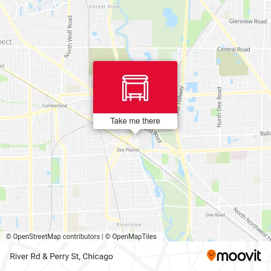 River Rd & Perry St map