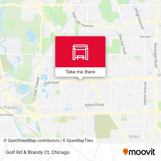 Golf Rd & Brandy Ct map