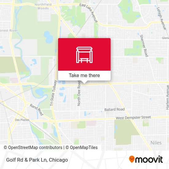 Golf Rd & Park Ln map