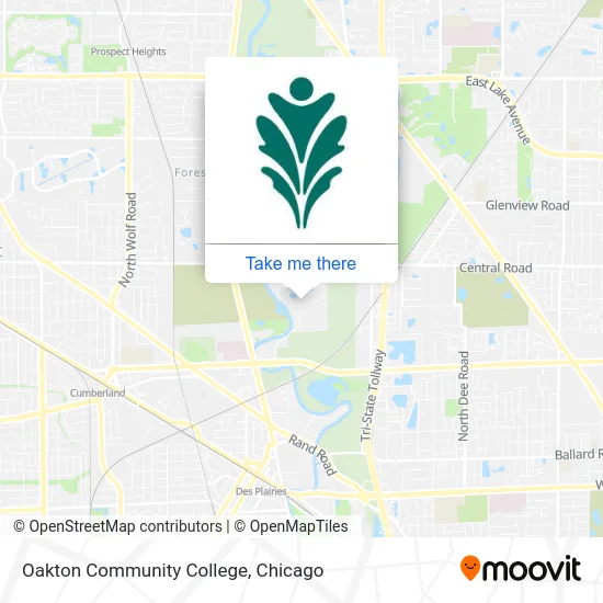 Oakton Community College map