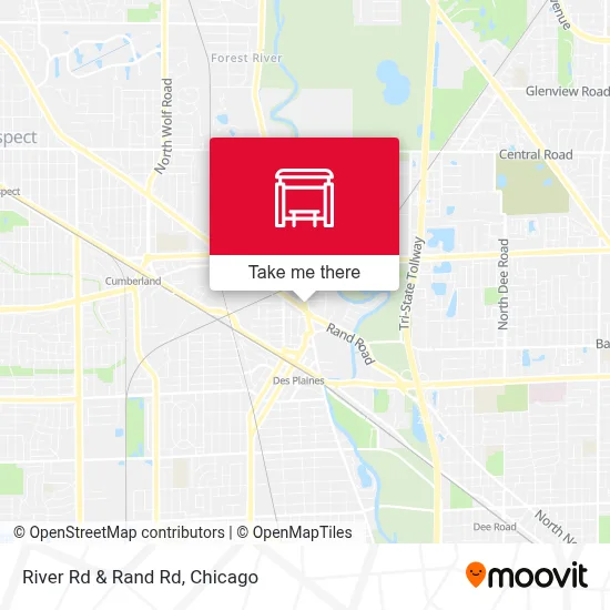 River Rd & Rand Rd map