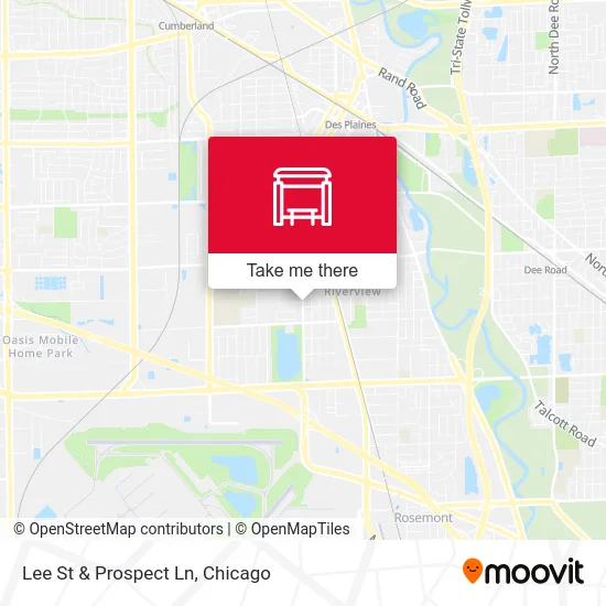 Lee St & Prospect Ln map