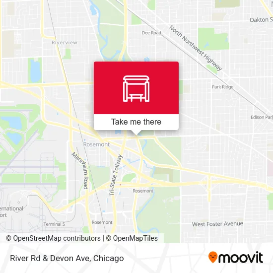 Mapa de River Rd & Devon Ave