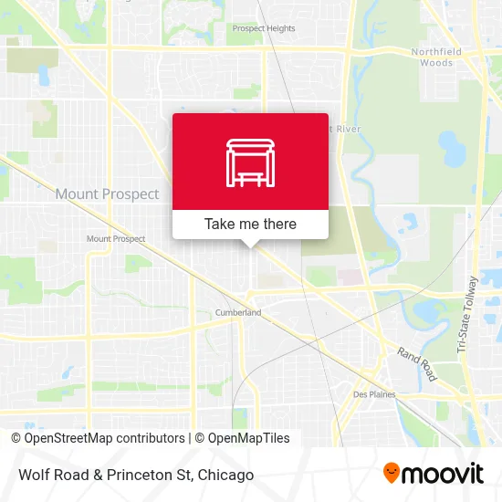 Wolf Road & Princeton St map