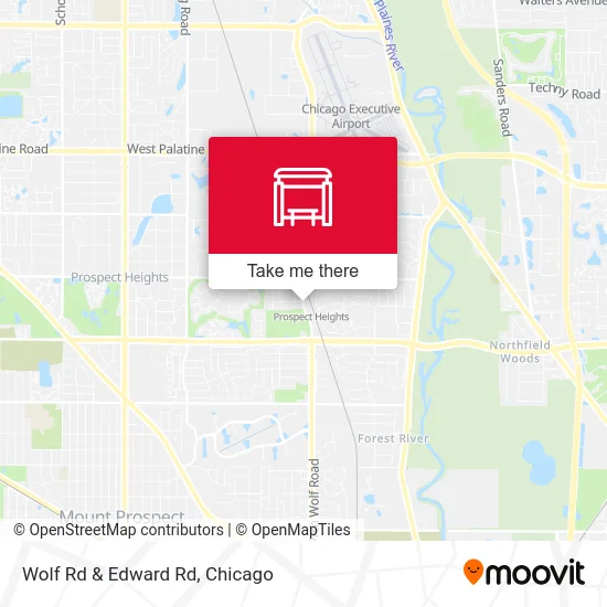 Wolf Rd & Edward Rd map