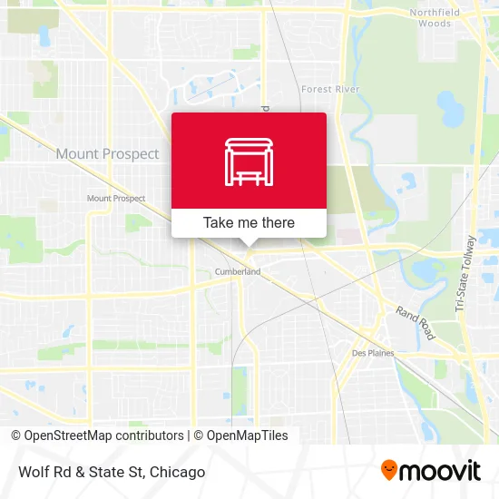 Wolf Rd & State St map